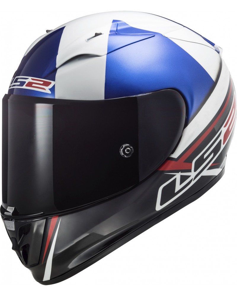 CASCO INTEGRAL LS2 ARROW EVO MCPHEE NEGRO BLANCO AZUL