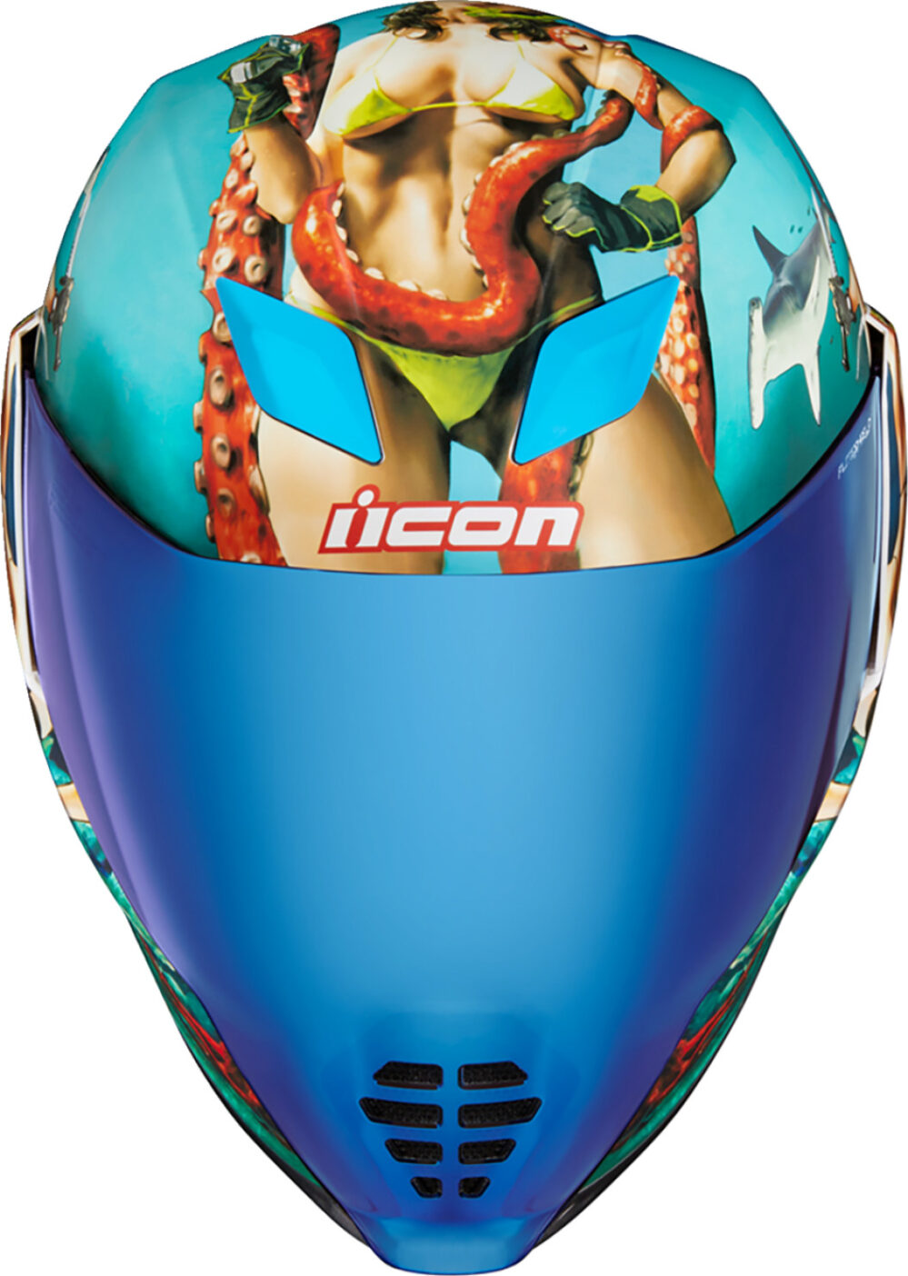 CASCO ICON AIRFLITE PLEASUREDOME AZUL - Imagen 12