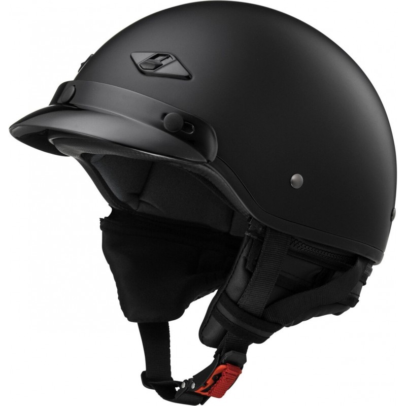 CASCO LS2 BAGGER 568 SOLIDO HALF NEGRO MATE