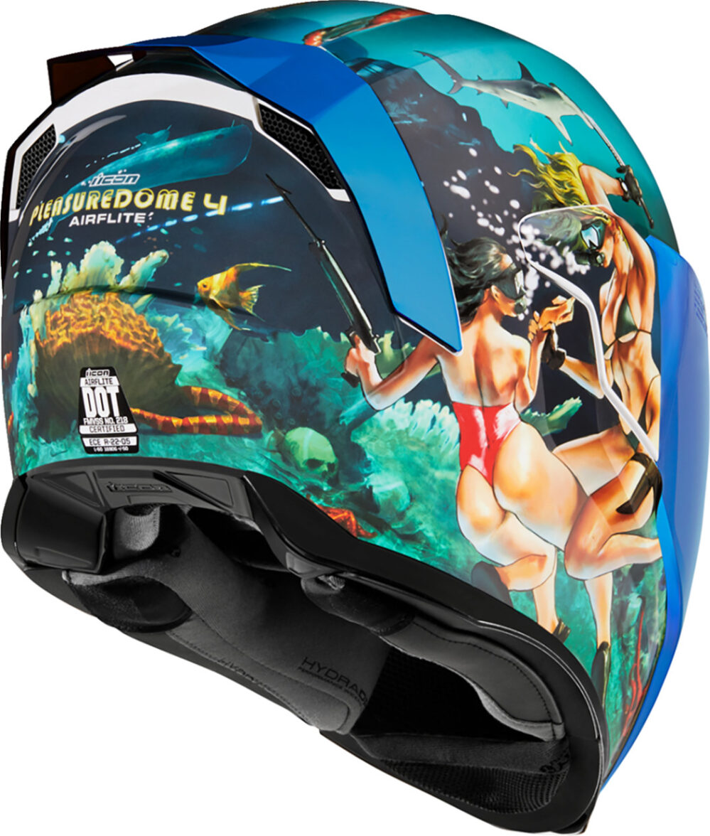 CASCO ICON AIRFLITE PLEASUREDOME AZUL - Imagen 10