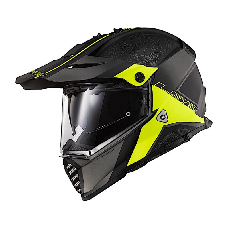 CASCO LS2 BLAZE ELEVATION NEGRO NEON