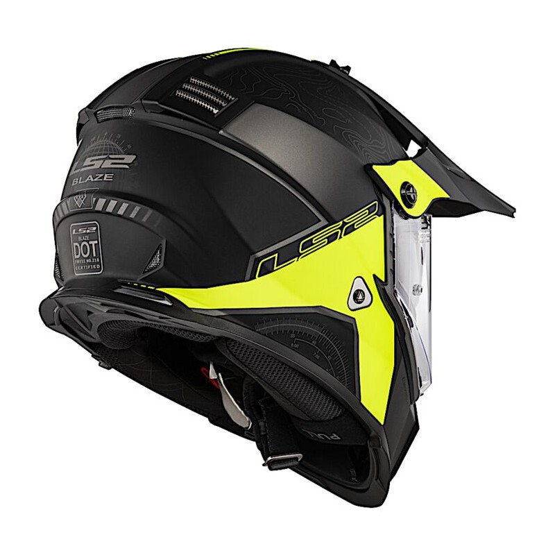 CASCO LS2 BLAZE ELEVATION NEGRO NEON