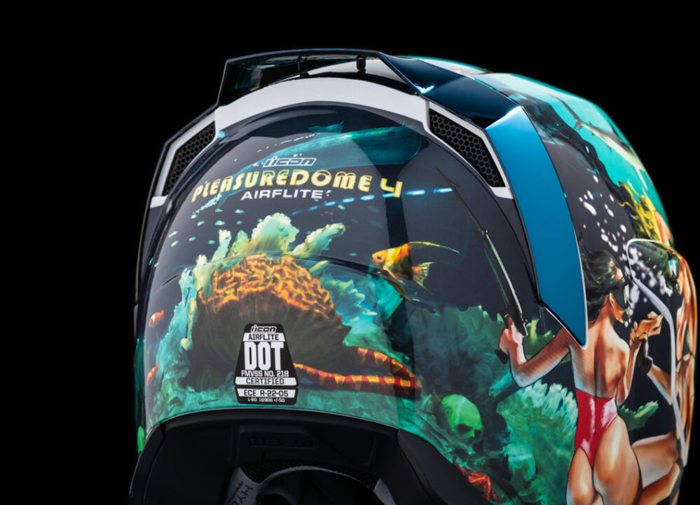 CASCO ICON AIRFLITE PLEASUREDOME AZUL - Imagen 5