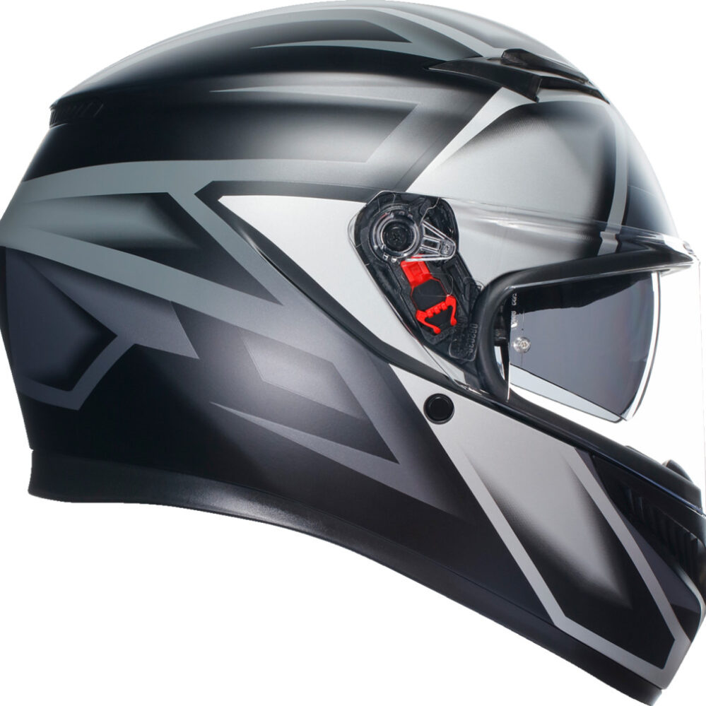 CASCO AGV K3 COMPOUND GRIS NEGRO MATE