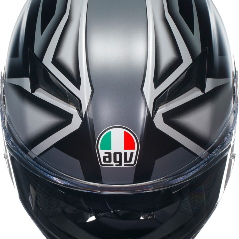 CASCO AGV K3 COMPOUND GRIS NEGRO MATE