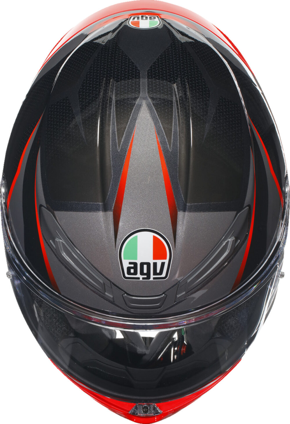 CASCO AGV K6S SLASHCUT NEGRO GRIS ROJO - Imagen 2