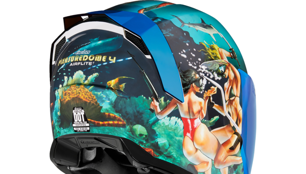 CASCO ICON AIRFLITE PLEASUREDOME AZUL - Imagen 13