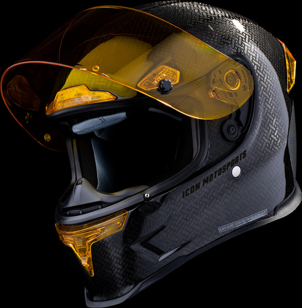 CASCO ICON AIRFRAME PRO CARBON 4TRESS AMARILLO - Imagen 9