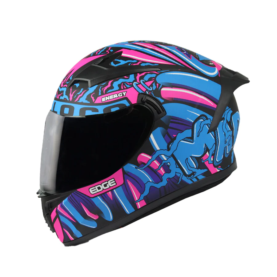 CASCO EDGE DENVER MOTOLOCO AZUL MATE