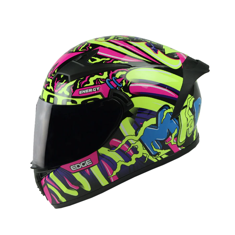 CASCO EDGE DENVER MOTOLOCO VERDE NEON