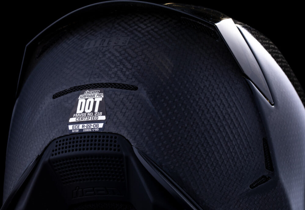 CASCO ICON AIRFRAME PRO CARBON 4TRESS NEGRO - Imagen 14