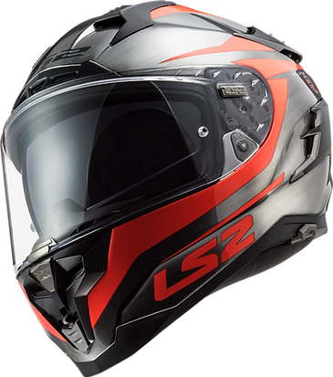 CASCO LS2 CHALLENGER GT EVO CANNON JEANS BRILLO NARANJA FLUORESCENTE