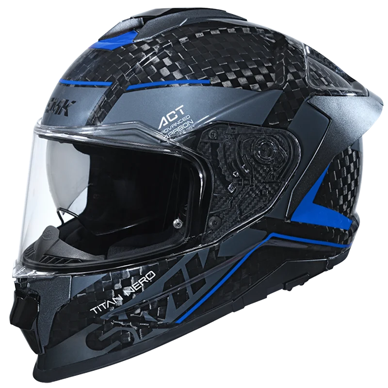 CASCO SMK TITAN CARBONO NERO GL-256