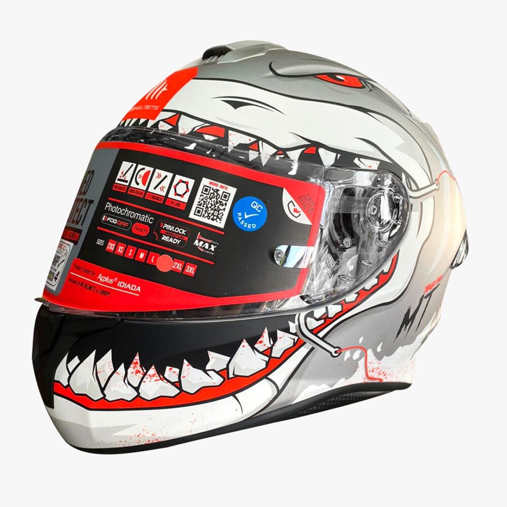 CASCO MT TARGO PRO SHARKY C2 TITANIO MATE