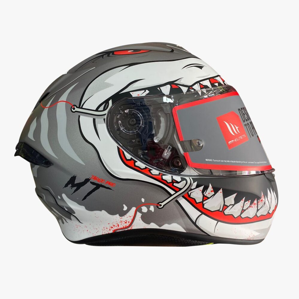 CASCO MT TARGO PRO SHARKY C2 TITANIO MATE