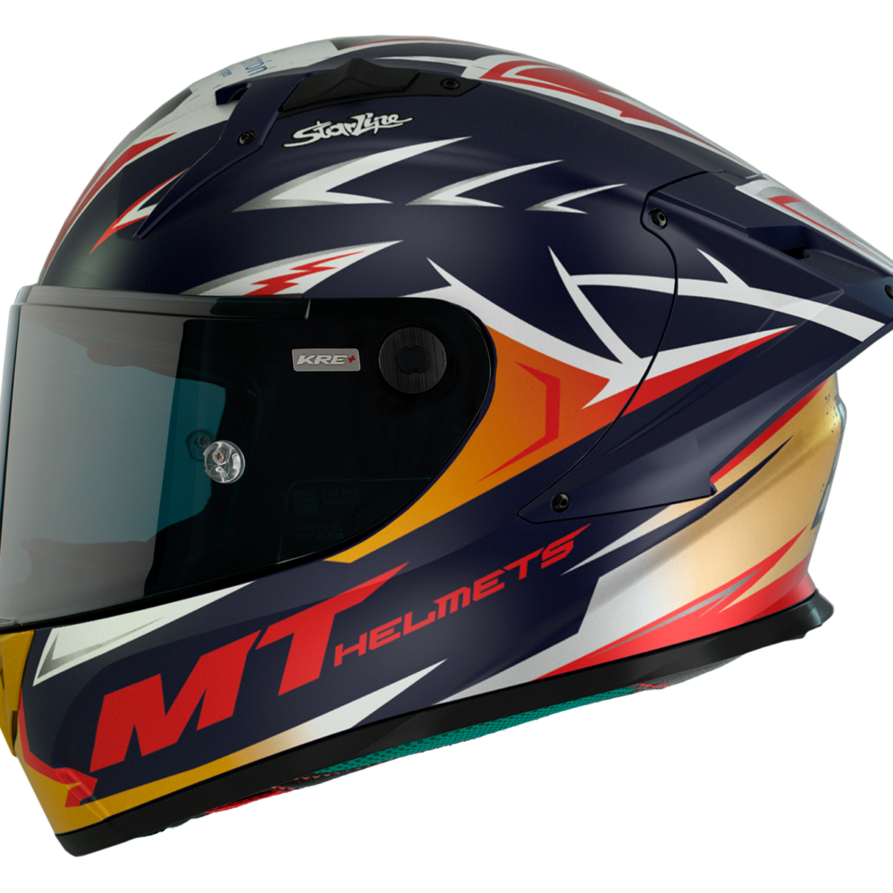 CASCO MT KRE+ CARBON ACOSTA A37 AZUL MATE