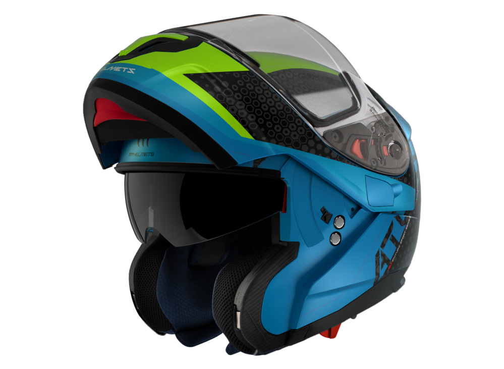 CASCO MT ATOM SV ADVENTURE A7 AZUL BRILLO - Imagen 3