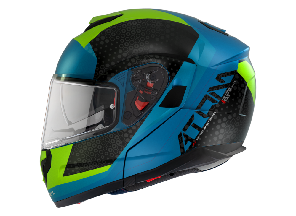 CASCO MT ATOM SV ADVENTURE A7 AZUL BRILLO - Imagen 2