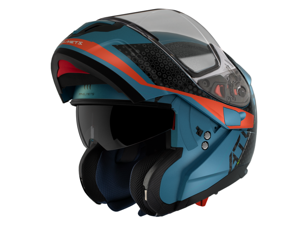 CASCO MT ATOM SV ADVENTURE B7 AZUL MATE - Imagen 3