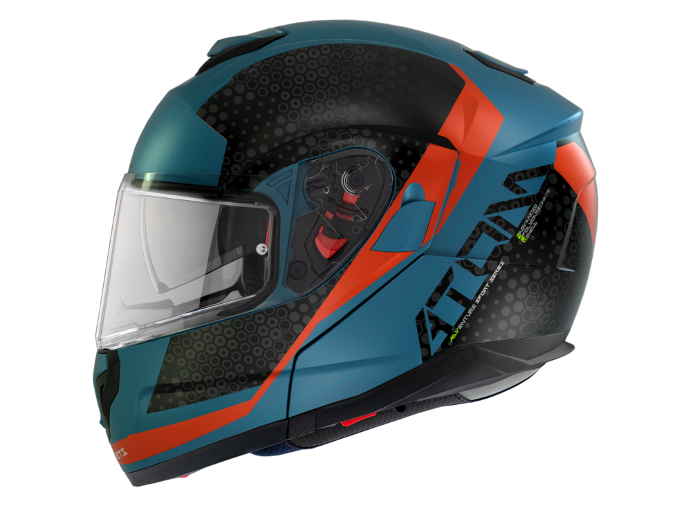 CASCO MT ATOM SV ADVENTURE B7 AZUL MATE - Imagen 2