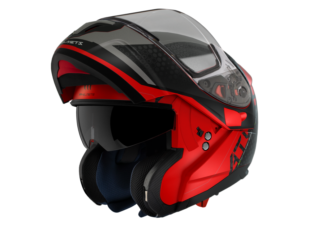 CASCO MT ATOM SV ADVENTURE A5 ROJO MATE - Imagen 3