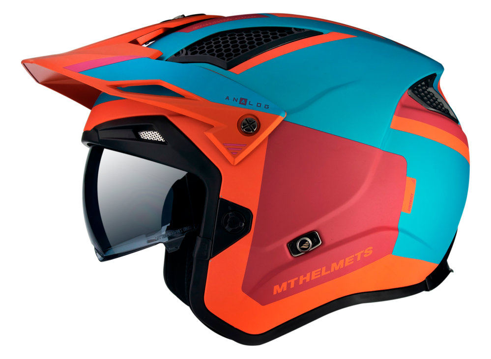 CASCO MT DISTRICT SV S ANALOG D24 NARANJA FLUOR MATE - Imagen 4