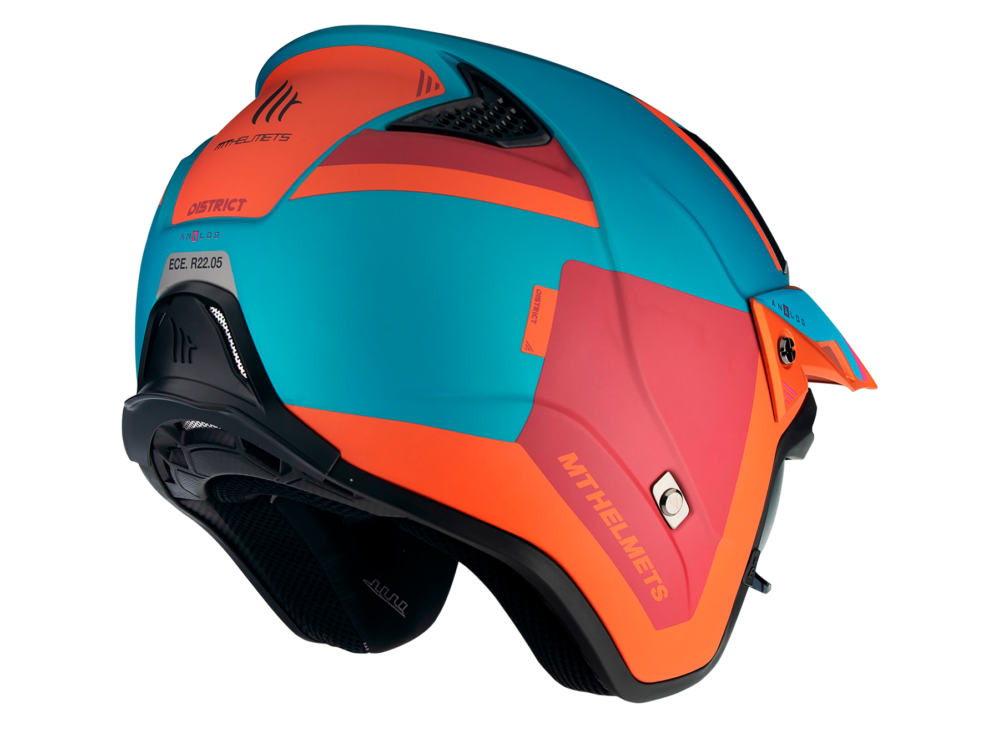 CASCO MT DISTRICT SV S ANALOG D24 NARANJA FLUOR MATE - Imagen 3