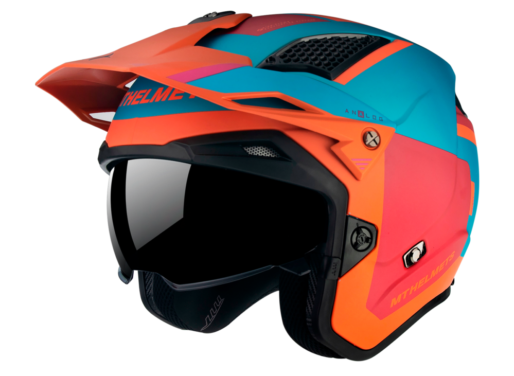 CASCO MT DISTRICT SV S ANALOG D24 NARANJA FLUOR MATE - Imagen 2