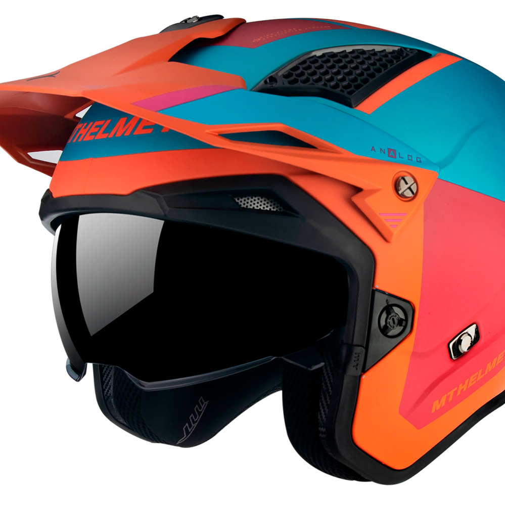 CASCO MT DISTRICT SV S ANALOG D24 NARANJA FLUOR MATE