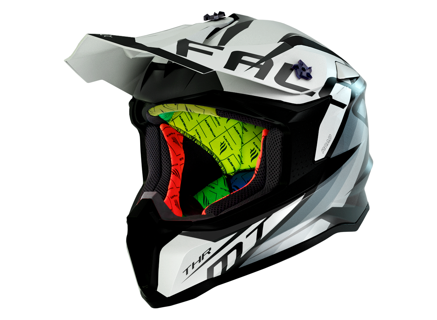 CASCO MT FALCON THR B2 GRIS BRILLO - Racing Studio