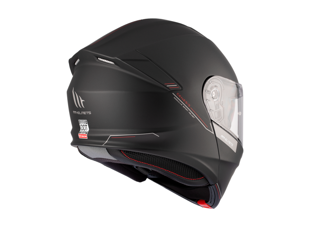 CASCO MT GENESIS SV A1 NEGRO MATE - Imagen 6