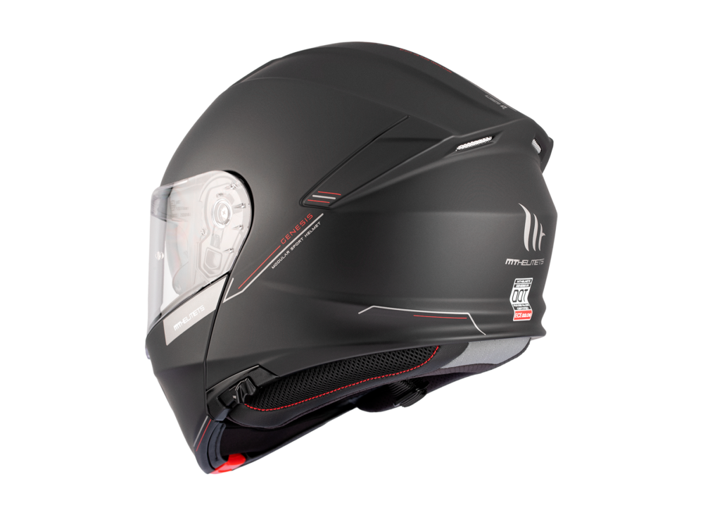 CASCO MT GENESIS SV A1 NEGRO MATE - Imagen 4