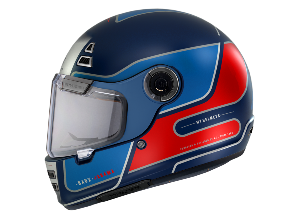 CASCO MT JARAMA BAUX D7 AZUL MATE - Imagen 2