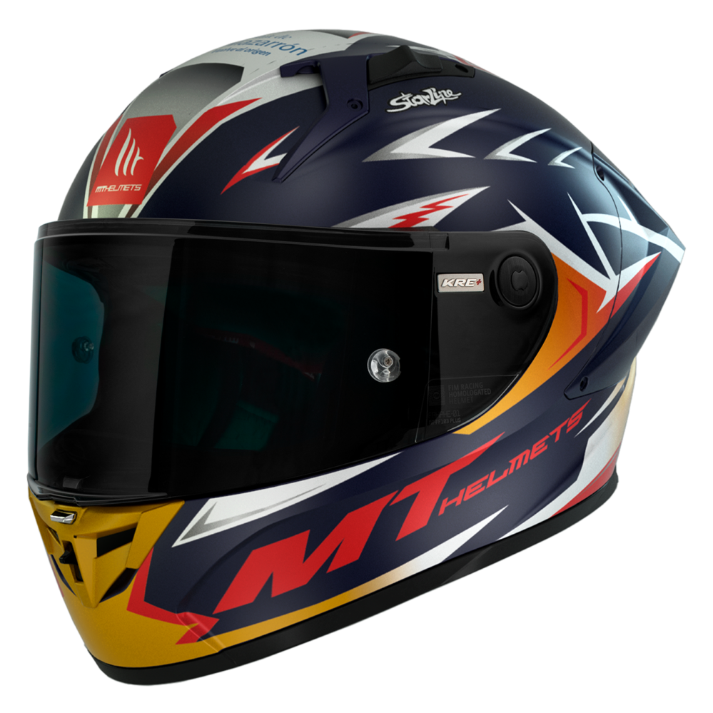 CASCO MT KRE+ CARBON ACOSTA A37 AZUL MATE