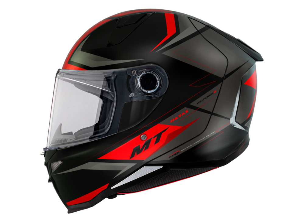 CASCO MT REVENGE 2 S HATAX B5 ROJO MATE - Imagen 2