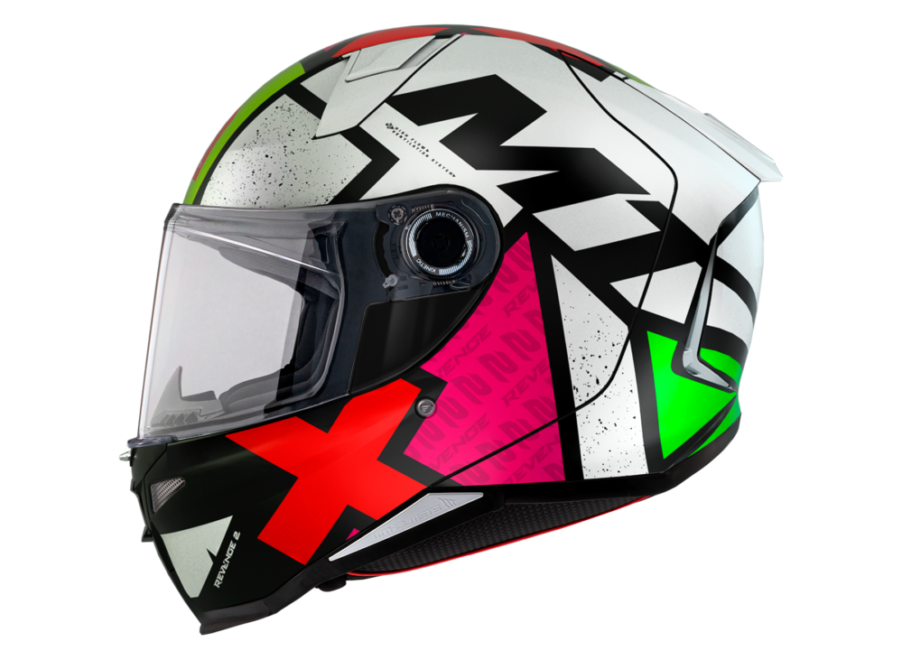 CASCO MT REVENGE 2 S LIGHT C0 BLANCO PERLA BRILLO - Imagen 2