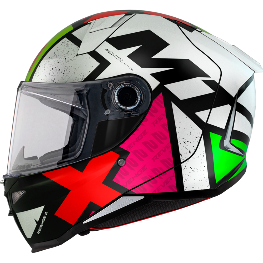 CASCO MT REVENGE 2 S LIGHT C0 BLANCO PERLA BRILLO