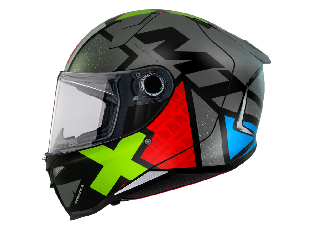 CASCO MT REVENGE 2 S LIGHT C2 GRIS PERLA BRILLO - Imagen 2