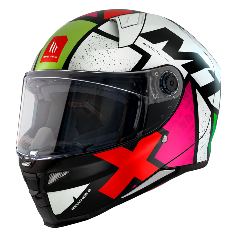 CASCO MT REVENGE 2 S LIGHT C0 BLANCO PERLA BRILLO