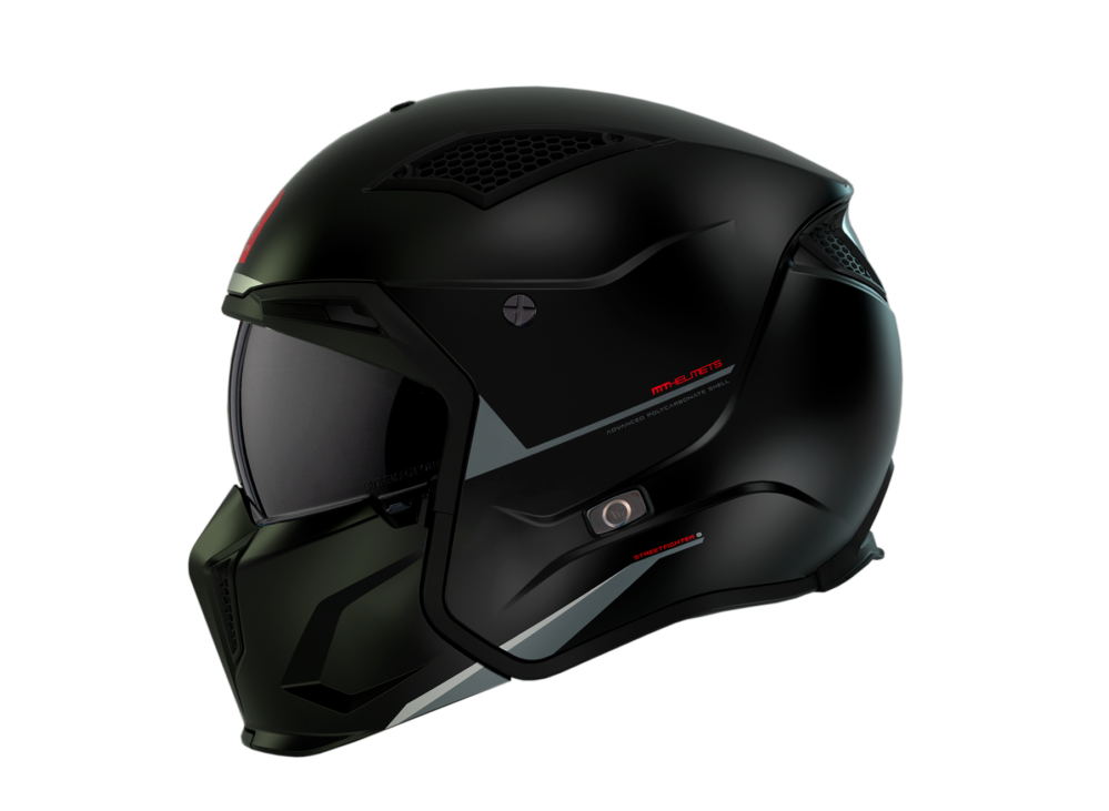 CASCO MT STREETFIGHTER SV S A1 NEGRO MATE - Imagen 2