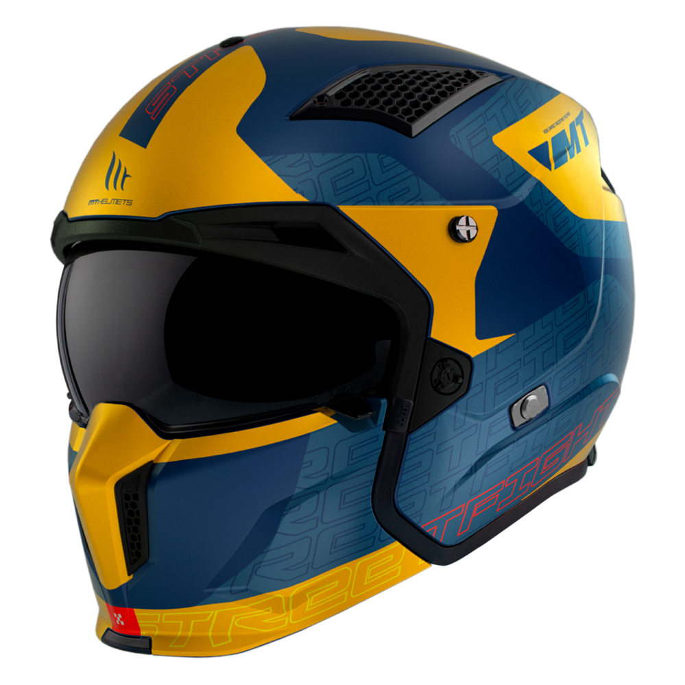 CASCO MT STREETFIGHTER SV S TOTEM C3 AMARILLO MATE