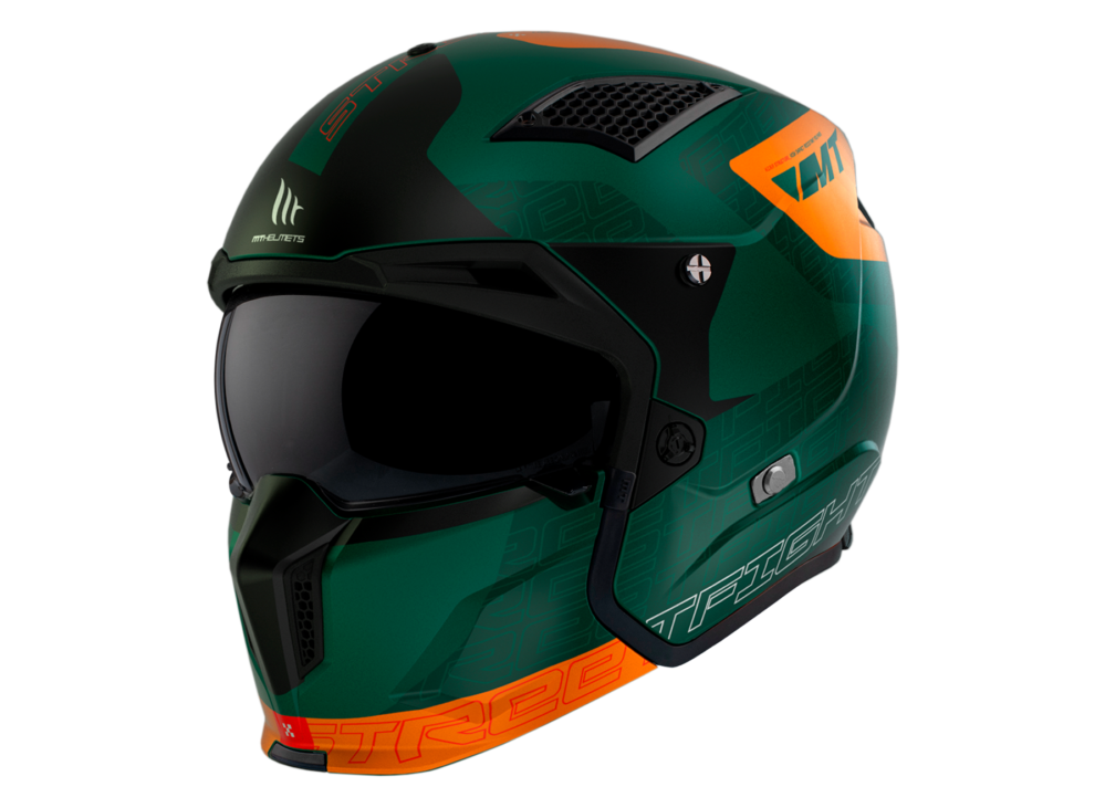 CASCO MT STREETFIGHTER SV S TOTEM C6 VERDE MATE