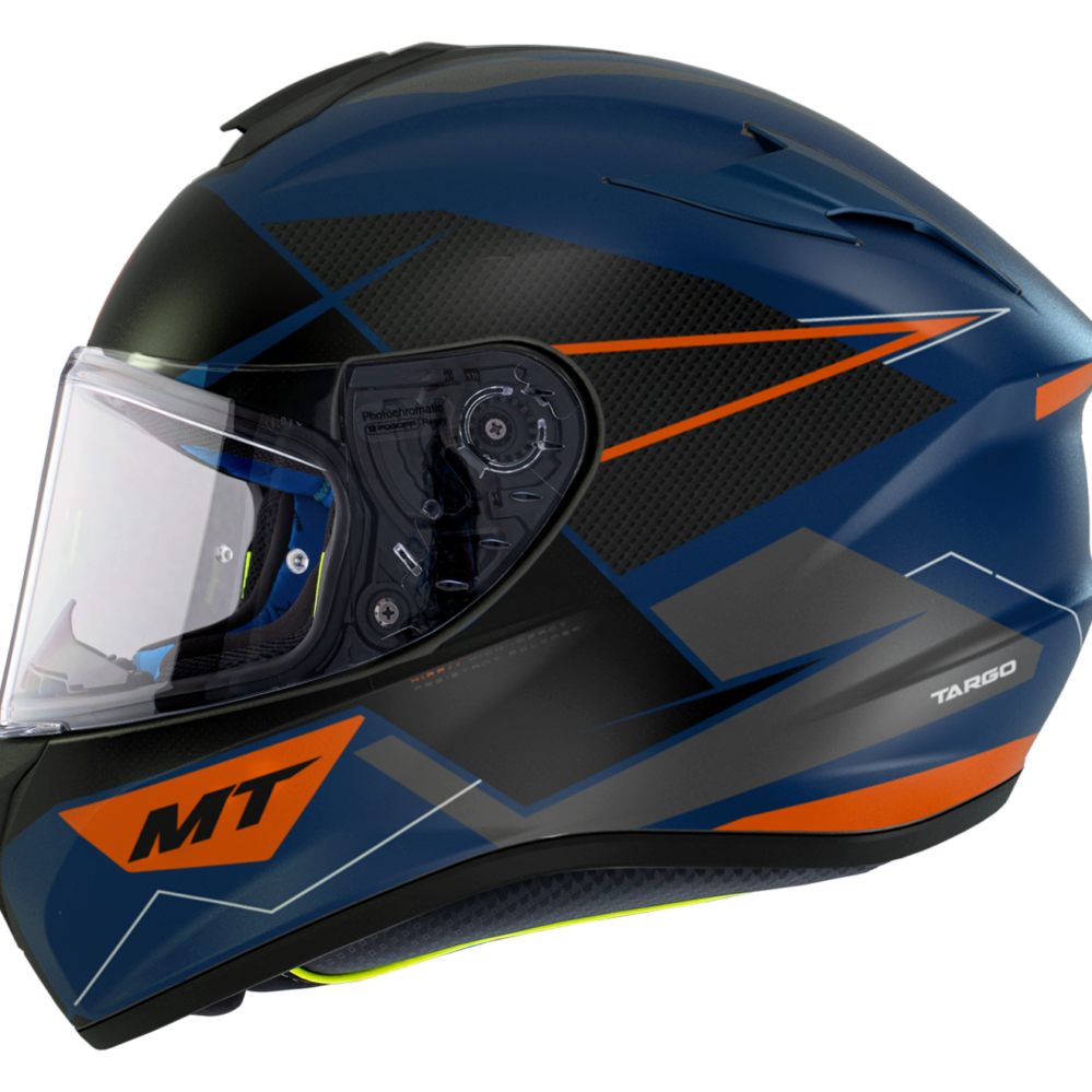 CASCO MT TARGO PODIUM D7 AZUL BRILLO