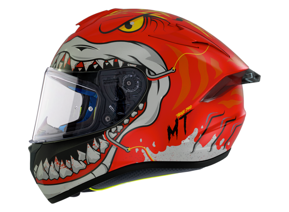 CASCO MT TARGO PRO SHARKY C5 ROJO MATE - Imagen 2