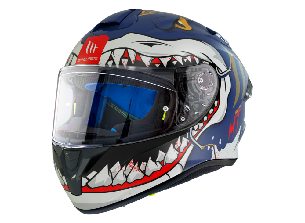 CASCO MT TARGO PRO SHARKY B7 AZUL MATE