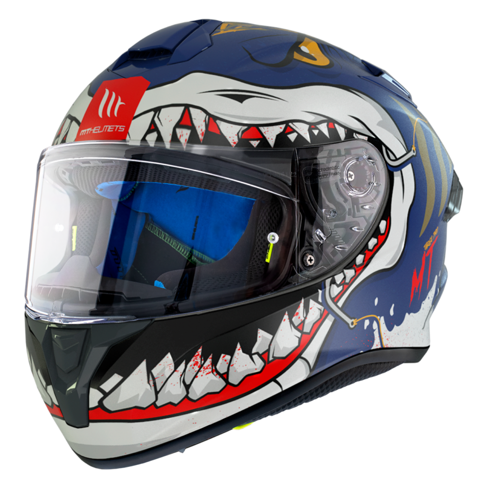 CASCO MT TARGO PRO SHARKY B7 AZUL MATE