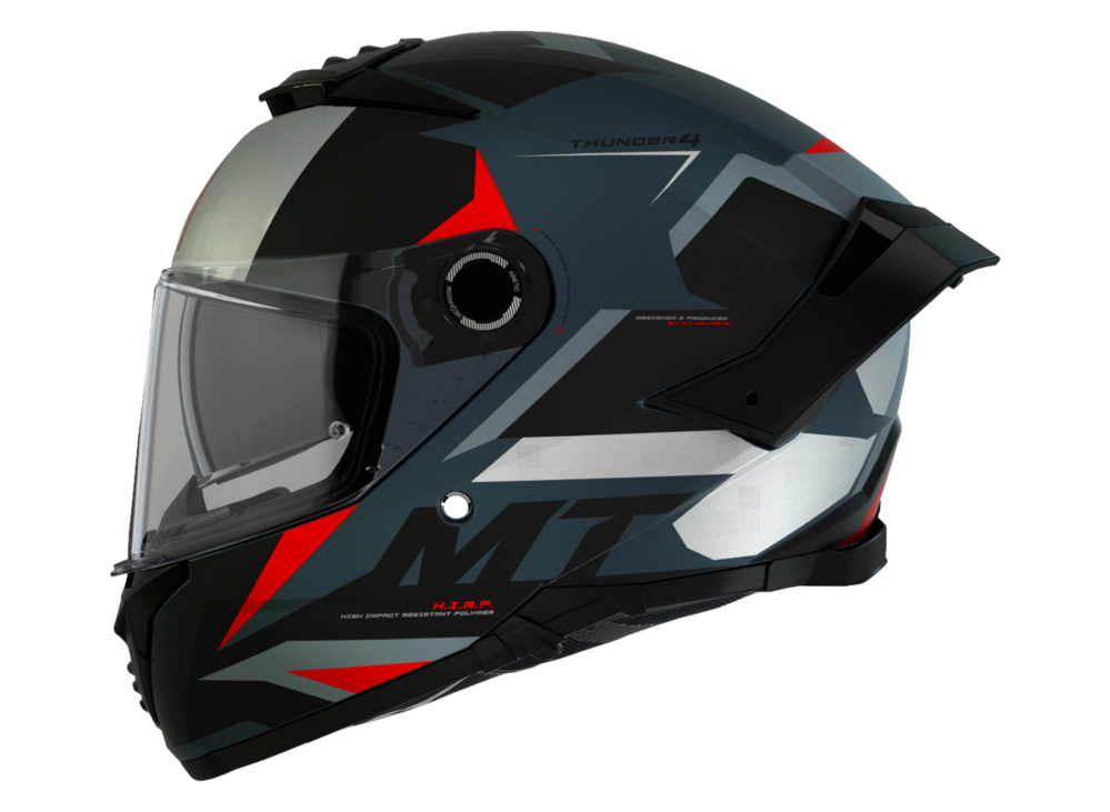 CASCO MT THUNDER 4 SV EXEO B5 ROJO PERLA BRILLO - Imagen 2