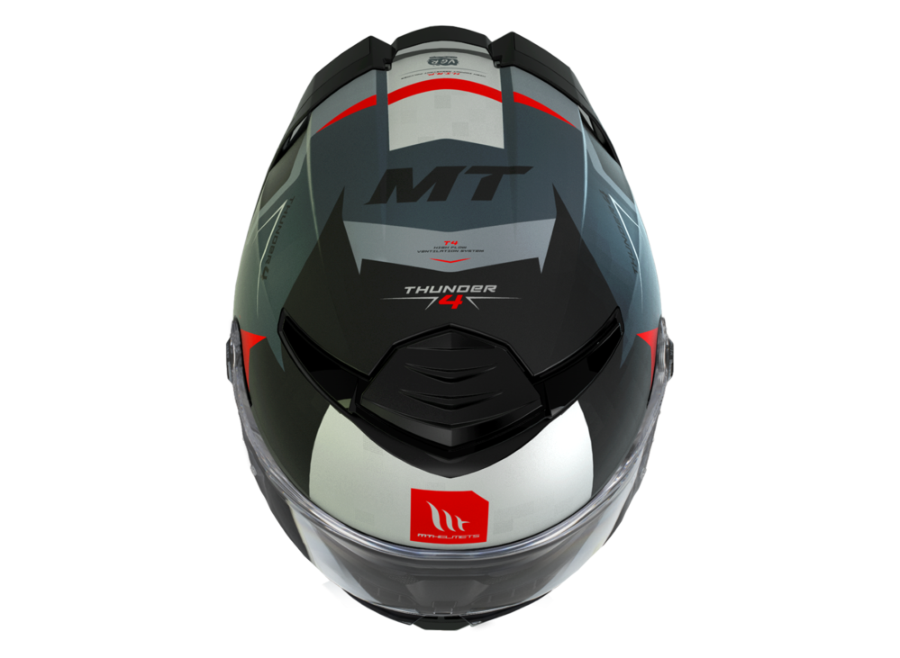 CASCO MT THUNDER 4 SV EXEO B5 ROJO PERLA BRILLO - Imagen 3