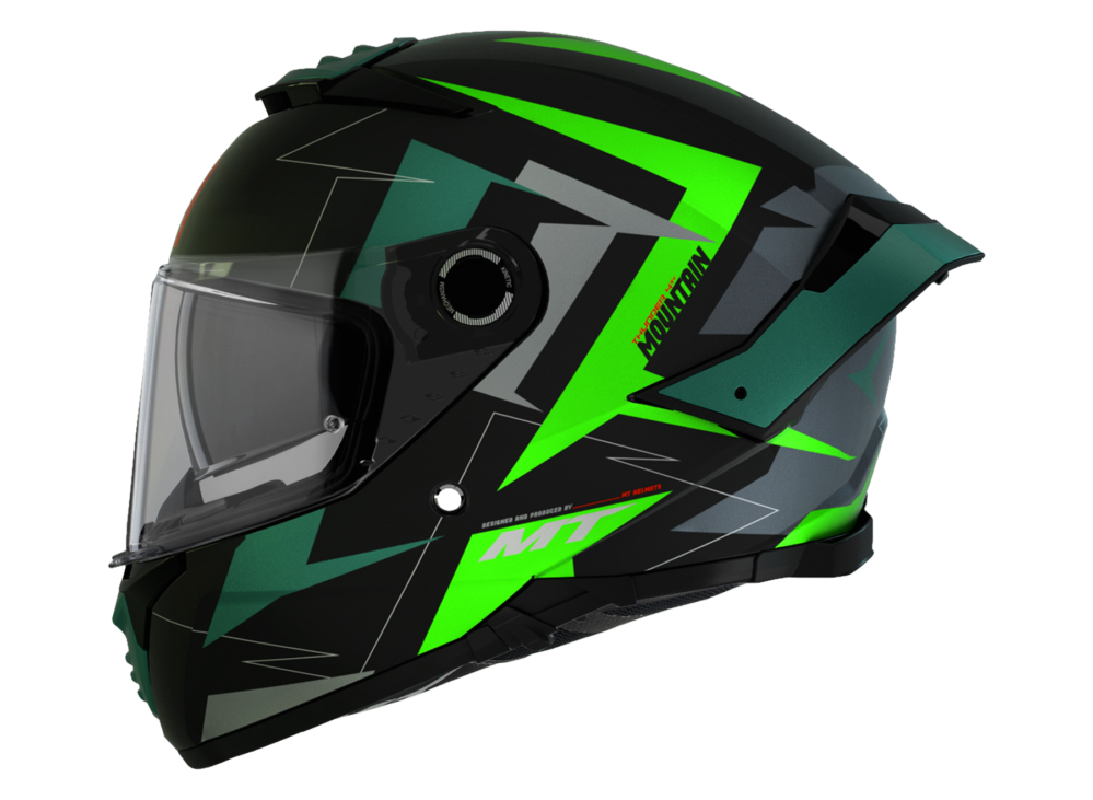 CASCO MT THUNDER 4 SV MOUNTAIN B6 VERDE FLUOR MATE - Imagen 2