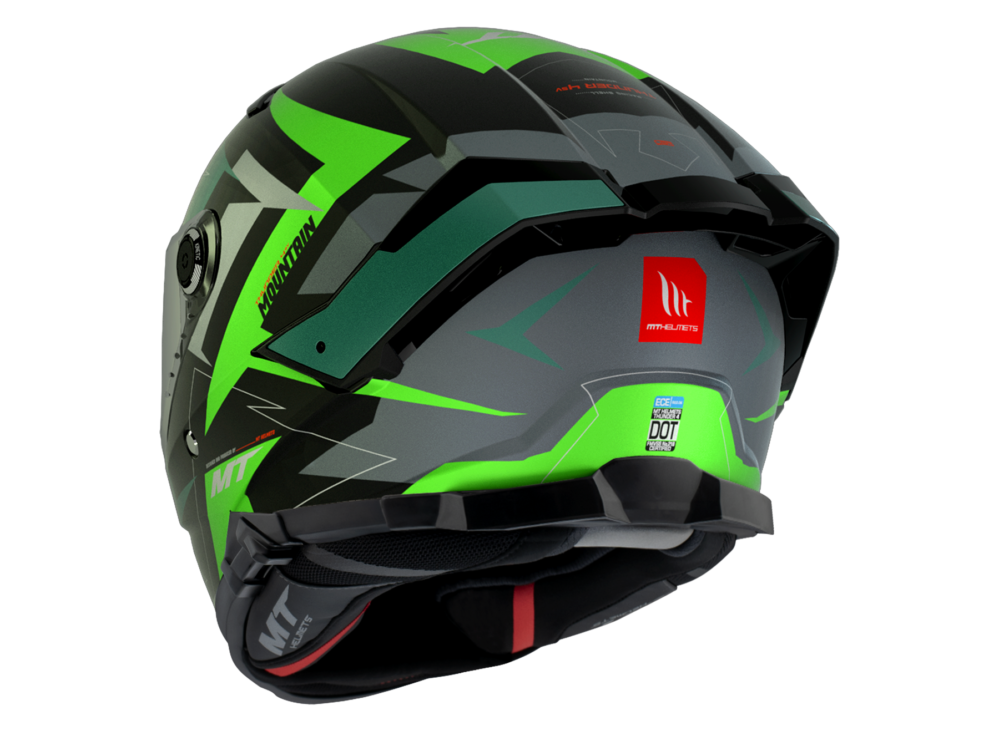 CASCO MT THUNDER 4 SV MOUNTAIN B6 VERDE FLUOR MATE - Imagen 4